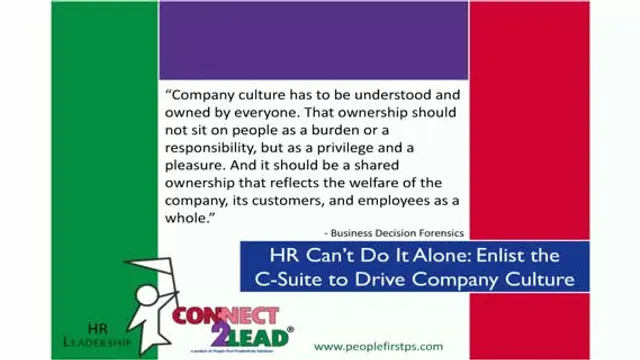 HR Can't Do it Alone